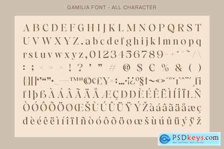 Gamilia - Stylish Serif