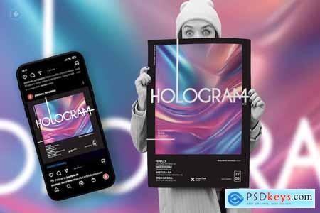 Hologram 06  Event Poster, Party Flyer