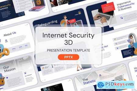 Internet Security 3D - Powerpoint Templates