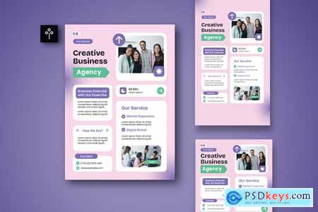 Modern Creative Business Agency Flyer Set 001