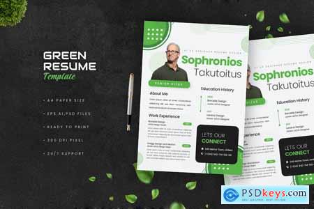 Green Modern Simple Resume