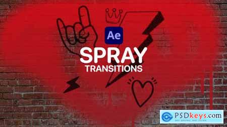 Spray Transitions for After Effects 47519782