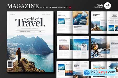 Travel Magazine Template Layout