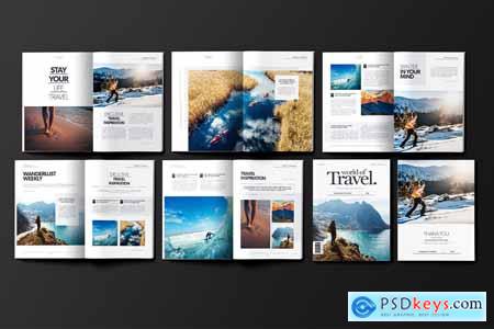 Travel Magazine Template Layout