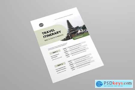 Travel Itinerary Flyer