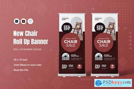 New Chair Roll Up Banner