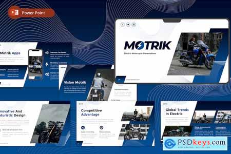 Motrik - Electric Motorcycle PowerPoint Template