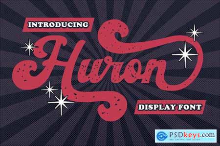 Huron - Retro Display Font