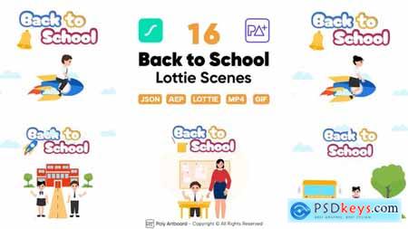 Back To School Lottie Scenes 47543609