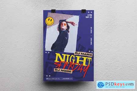 Night Party Flyer XTED4XZ