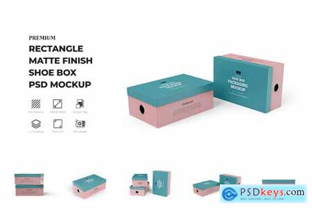 Customizable Shoe Box PSD Mockups