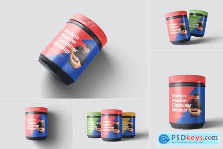 Protein Powder Container Mockups