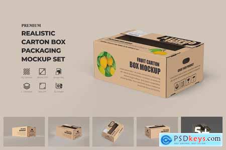 shipping Carton Box Mockup