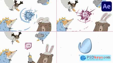 Cartoon Animals Logo for After Effects 47548626