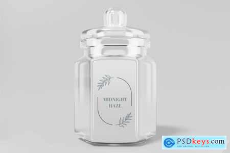Glass Jar PSD Mockup