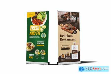 Roll Up Banner PSD Mockup