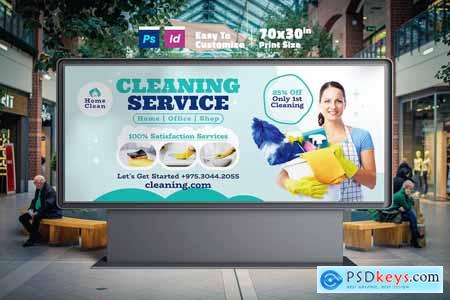 Cleaning Services Billboard Templates MTSYZMF