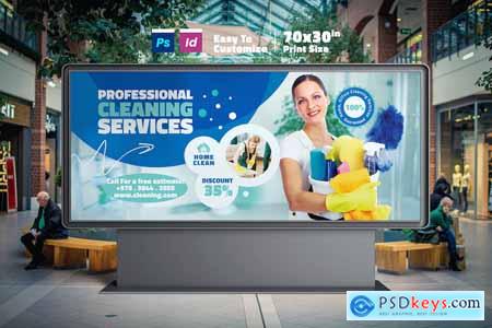 Cleaning Services Billboard Templates JUNALBY