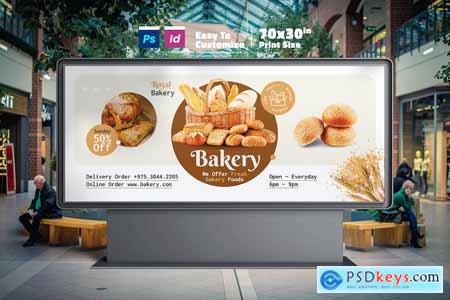 Bakery Food Billboard Templates ZG38WW7