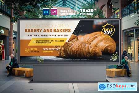 Bakery Food Billboard Templates PHTCZQT
