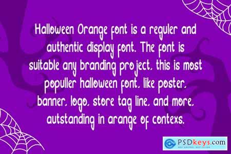 Halloween Orange Font