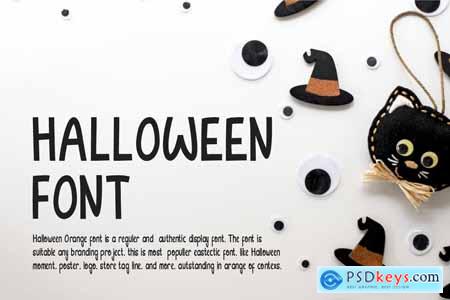 Halloween Orange Font