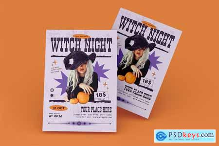 Halloween Witch Party Flyer