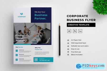 Corporate Business Flyer Template 7WERLRK