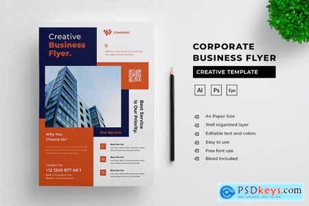 Corporate Business Flyer Template V9N54UV