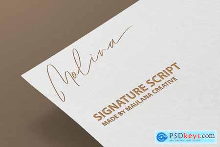 Molthe Modern Signature Font