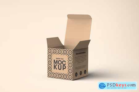 Square Package Box Mockups