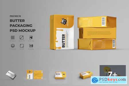 Butter Foil Packaging Mockups