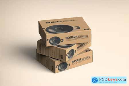 Fry Pan Box Packaging Mockup