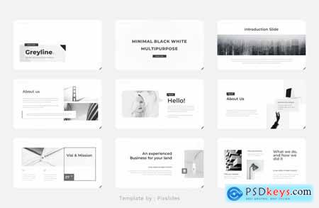 Black White Multipurpose Powerpoint Template