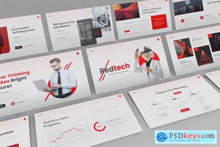Redtech - Red Technology Powerpoint Template