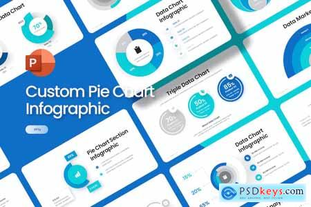 Custom Pie Chart Infographic PowerPoint Template