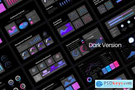 Dashboard Data Statistic PowerPoint Template
