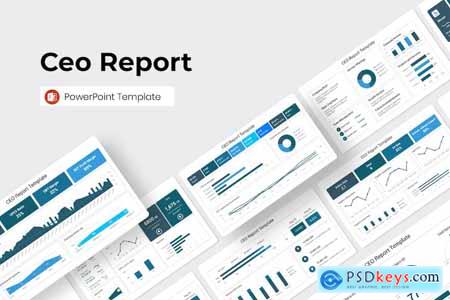 CEO Report PowerPoint Template