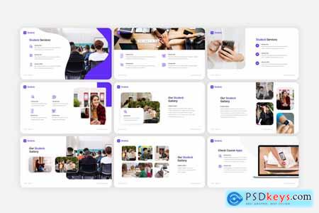 Studeck - Education Pitch Deck PowerPoint Template