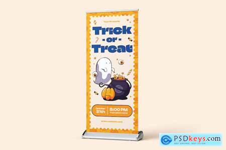 Trick or Treat Roll Up Banner