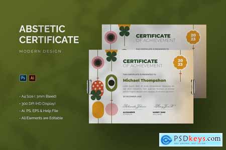 Abstetic - Certificate Template