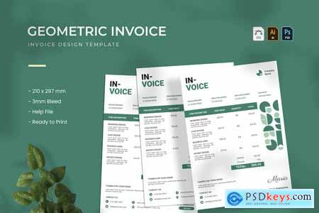 Geometric Clean - Invoice