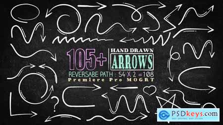 105 Hand Drawn Arrow Pack Mogrt 47252681