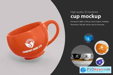 Realistic Tea Cup Mockup