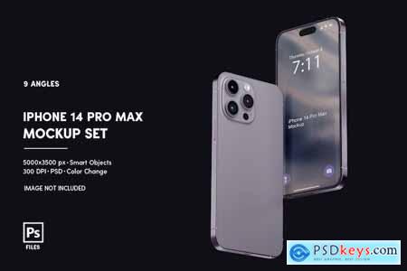 IPhone 14 Pro Max Mockup Set