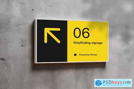 Wayfinding Signage Mockup