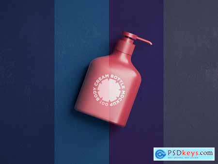 Body Cream Bottle Mockup 001