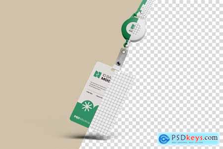 Lanyard ID Badge Mockup