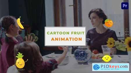 Cartoon Fruit Elements Animation Scene Template 47354085