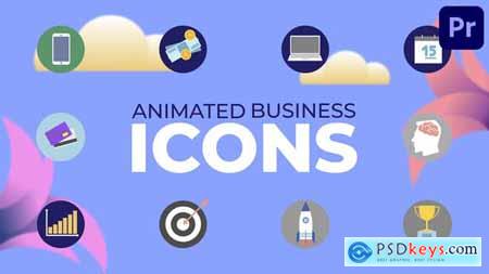Animated Business Icons for Premiere Pro 47350349